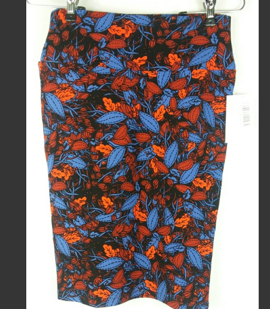 LulaRoe Cassie Style Pencil Skirt Floral Flowers